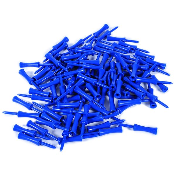 Blå Plast Golf Tees 100 stk 68mm Essentielt Golftilbehør