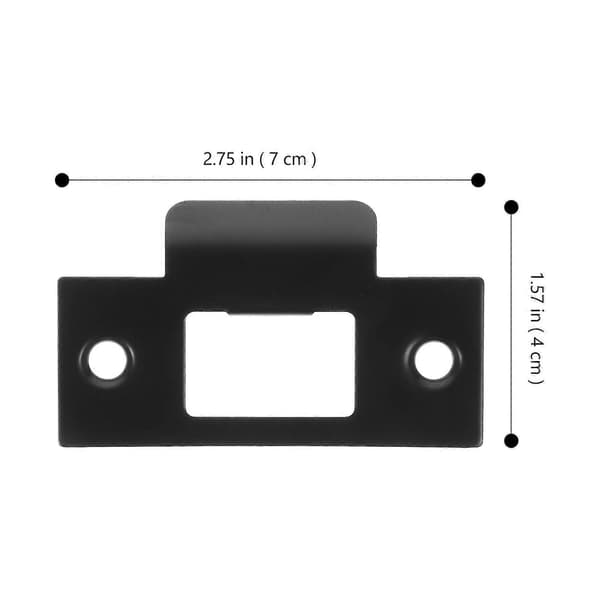 4st Deadbolt Slutbleck Lås Slutbleck Dörrplatta Förstärkningsplattor Black