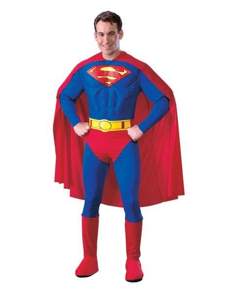Superman med Muskler Maskeraddräkt multifärg M multifärg m