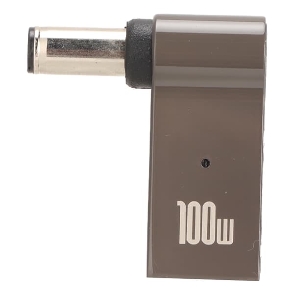 TYPE C Hunn USB til DC Adapter PD Hurtigladebrikke Albuedesign Kompakt Bærbar 100W Notebook Strømadapter 6x0.6mm