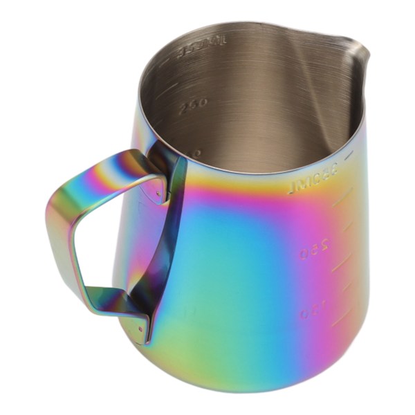 Melkeskummer Dual Scale 304 Rustfritt Stål Melkeskummer Kopp Kaffe Dampkanne For Latte Art 350ML Fargerik