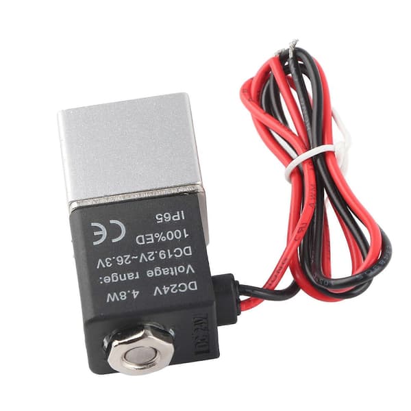 24V DC Rask Respons Elektrisk Magnetventil 2 Posisjon 2-veis Luft Vann Olje G1/4