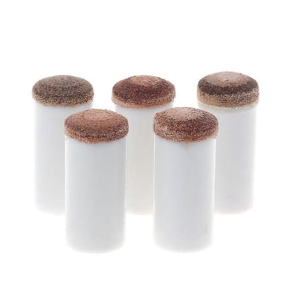 5x Slip-on Pool Cue Tips Plast Snooker Cue Ferrule Billard Til Billardfans