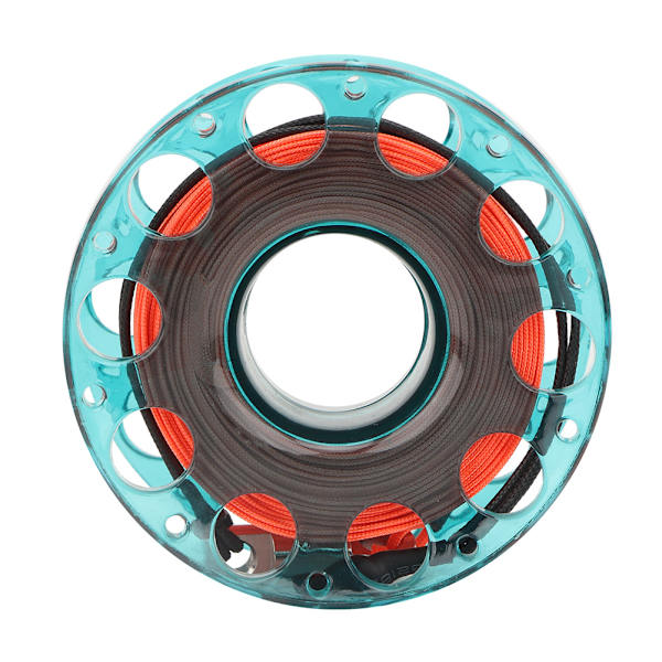 30m 4 farver holdbar plast Scuba Diving Finger Spole Reel Diver Undervandsudstyr (blå)
