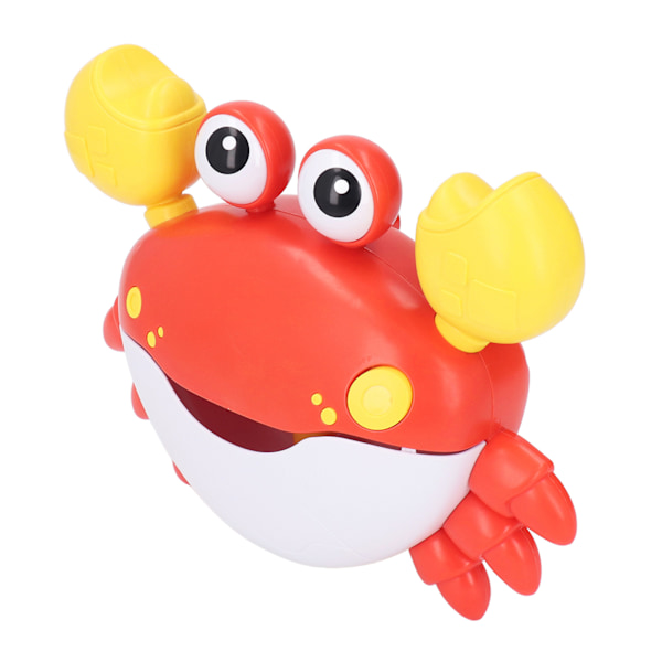 Dancing Crab Bubble Machine Musik Elektronisk Crab Bubble Blower för Barn Toalett Röd