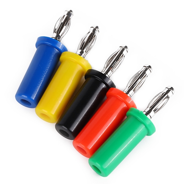 5st set U30 4mm Bananplugg Röd Svart GulGrön Blå för Eltestning