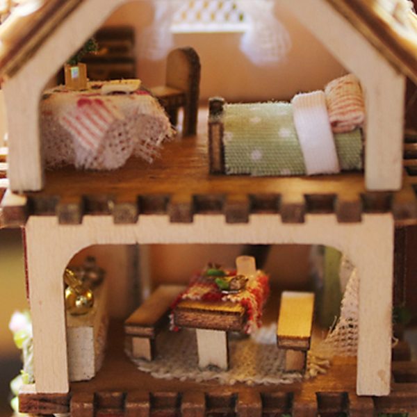 DIY Dukkehjem Sød Dukkehjem Miniature Håndlavet Dukkehjem Kit Perfekt DIY-gave