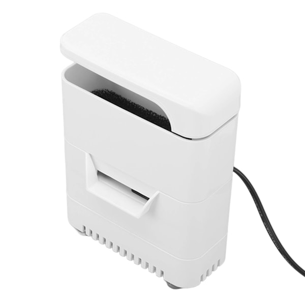 Turtle Tank Filter Låg vattennivå Multifunktionellt starkt sug 3 i 1 Small Fish Tank Filter EU Plug 220V 15W