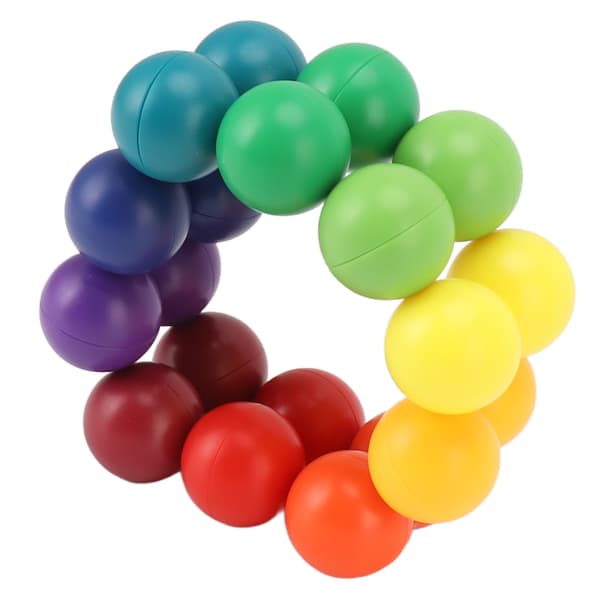 Fidget 3D Puzzle Ball Endless Twisted Stress Relief Educational Bright Color Intelligence Development Puzzle Ball Toy