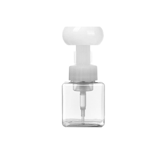 250ml dispenser för flytande tvål Plast Blomform skummande pumpflaska Tom skumdispenser förvaringsflaska för resor Transparent