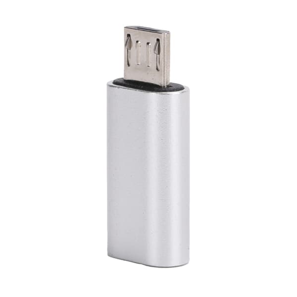 Typ-C till Micro USB Adapter Converter för mobiltelefonladdning (silver)