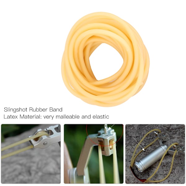 1/3/5M 3050 Naturlatex Slingshots Slangband för jaktskytte(5 meter)