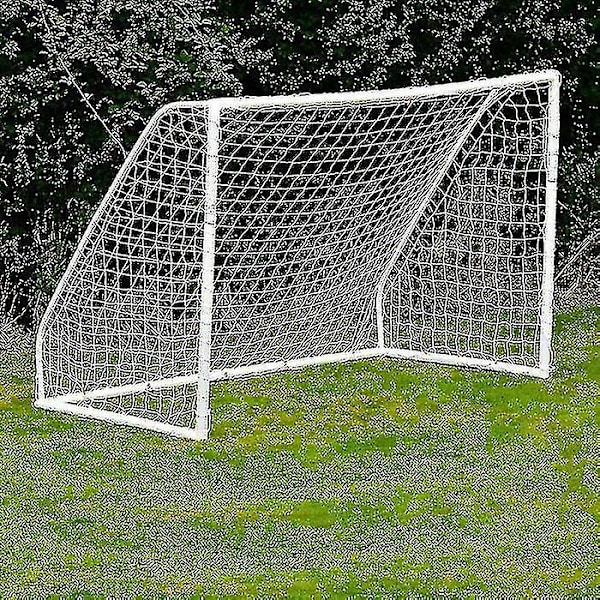 Fotbollsmålnät för juniorfotbollsmålsträning - 2,4 m x 1,8 m x 0,5 m & 1,2 m vit
