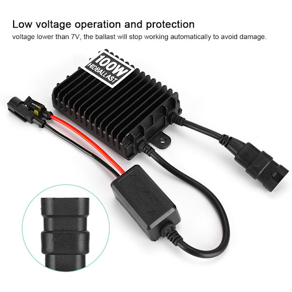 12V 100W för Xenonljuslampa Ballaststabilisator för Xenon Tändenhet Block Biltillbehör