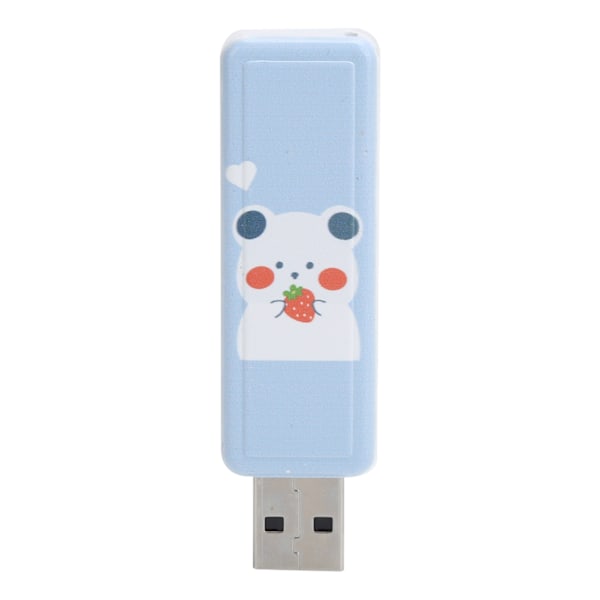 U Disk Bærbar PushPull USB2.0 Grensesnitt Minnebrikke Tegneserie Bjørn Mini Bil Lagringsenhet (128GB)