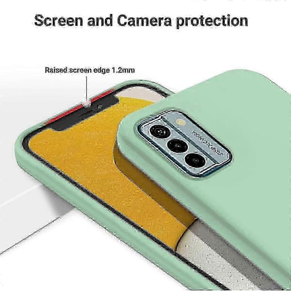 Bedst sælgende flydende silikonecover til Nokia G22_cdb1 Green