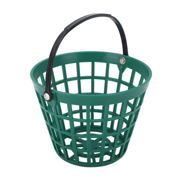 Golfboldkurv Golfboldbeholder med håndtag Nylon Plast Golfboldspand Grøn Rummer op til 25 stk