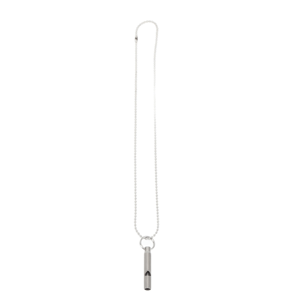 Utomhus Emergency Whistle Titanium Alloy EDC Whistle Pendant Halsband för vandring Fiske Camping Backpacking