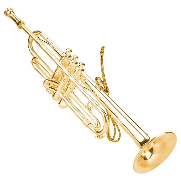 Miniatyyritrumpetti Malli Korkea Simulaatio Mini Musiikki-instrument Koti Sisustus Koristeelliset Loma Koristeet