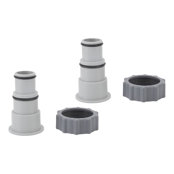 2 stk. erstatningsslange adapter Plastpooltilbehør til gevindforbindelsespumper 1,5 tommer 1,25 tommer slanger