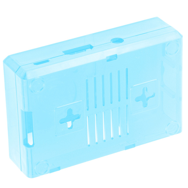 Shell Case Frosted Case Cover ABS for Raspberry Pi 3B 3B+ E Style with Screws (Blue)