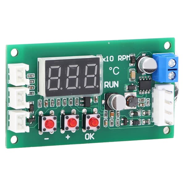 Ventilator Temperatur Kontrol Guvernør Digital 4 Ledning PWM Temp Modul Support til EBM EC 5A DC12‑48V