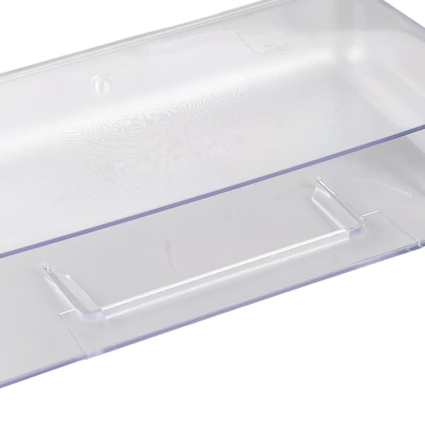 Self-adhesive Storage Container Transparent Plastic Wall Mounted Floating Storage Holder Desk Organizer for Bedroom Bathroom L