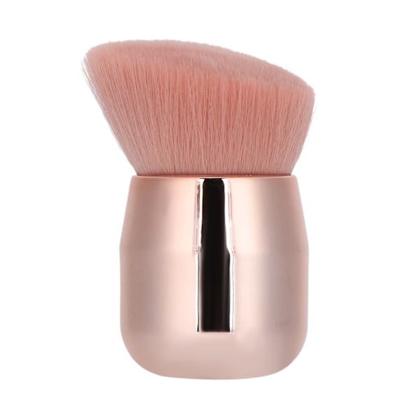 Vinklet Blush Brush Blødt Hår Glat Håndtag Makeup Pensel til Bronzer Løst Pudder Kosmetik