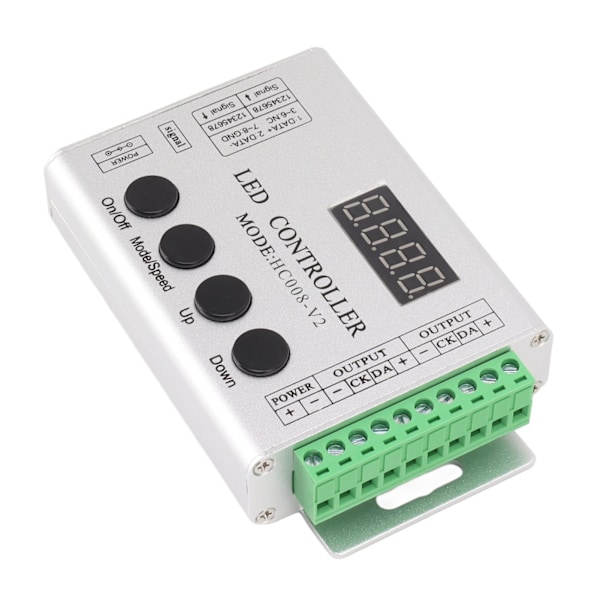 LED RGB Controller SPI Signal Light Strip Controller för 6803 1903 WS2811 WS2812B 5V till 24V