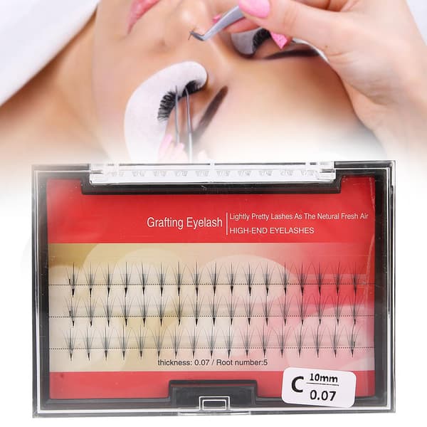 Professional Soft Dense False Eyelashes Eyelash Extension Grafting False Eyelashes 0.07 C10mm