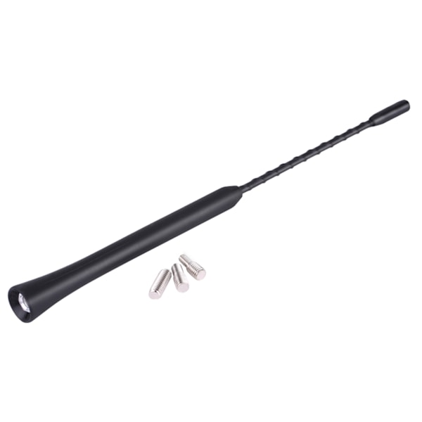 Universal 9 tums bilbyte Anti Noise Beesting Antenn FM-radioantenn med skruvar