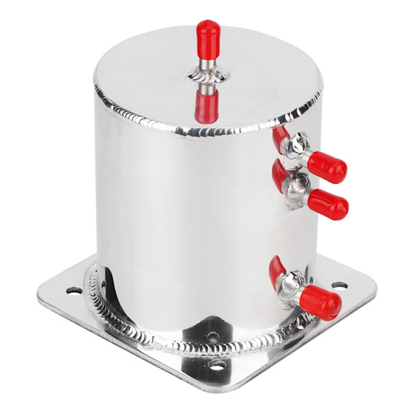 Spejl Poleret Fuel Swirl Pot Aluminiumslegering 1,5 LT Fuel Surge Tanks Box til Race Drift Rally