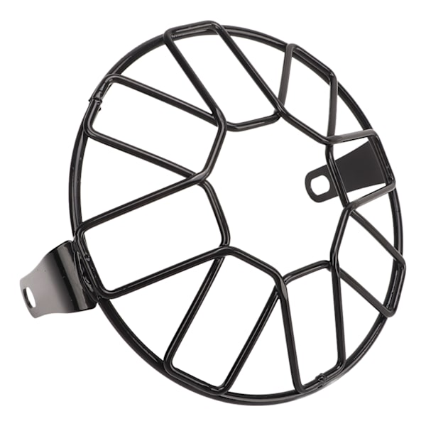 Motorsykkel Frontlysgrill Grill Frontlys Mesh Grillbeskyttelse Universal for motorsykkel med 6,5 tommers frontlys dobbelt tverrsnitt