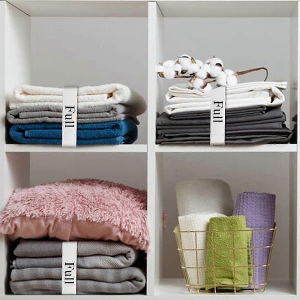 Lakanorganisatör med rosett, lakanhållare, garderobsorganisation, elastisk lakanförvaring 4pcs