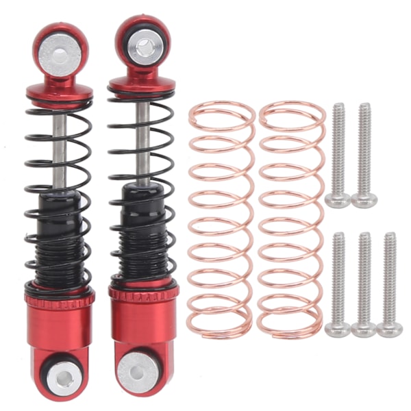 2st Stötdämpare Dämpare Aluminiumlegering Reservtillbehör Passar för Axial SCX24 90081 1/24 RC-bil