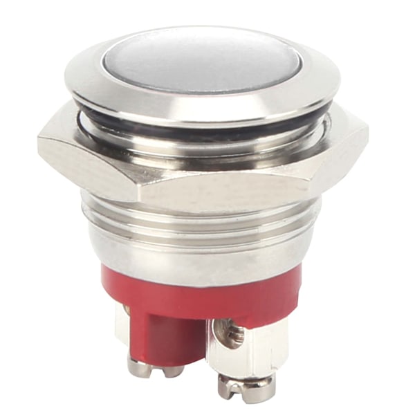 0,6 tum LED-indikator Bright Signal Light Flame Retardant Base IP66 Vattentät Universal (Vit)