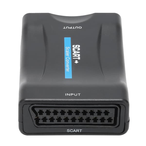 SCART til HighDefinition Multimedia Interface Konverter 1080p 20p Output til Audio Video (Sort)