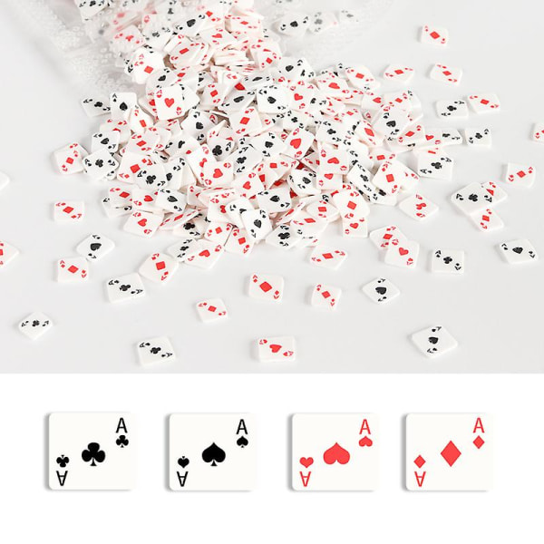 DIY håndlagde materialer poker leire ornamenter TYPE 1