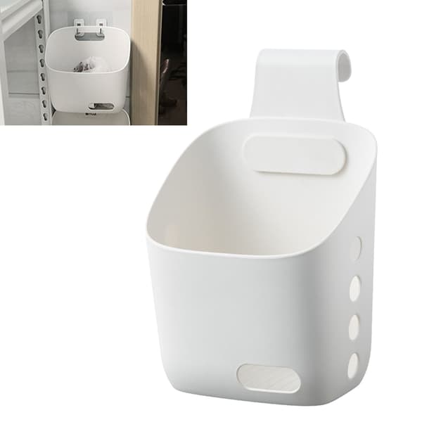 Small Plastic Hanging Basket Kitchen Bathroom Storage Basket Kitchen Bedroom White Large Size 55210