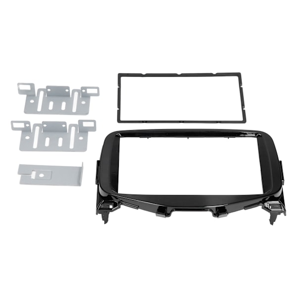 2 DIN Bil Dash Mount Trim Kit Stereo Radio Fascia GPS CD DVD Panel Rambyte til AYGO 2014-2015