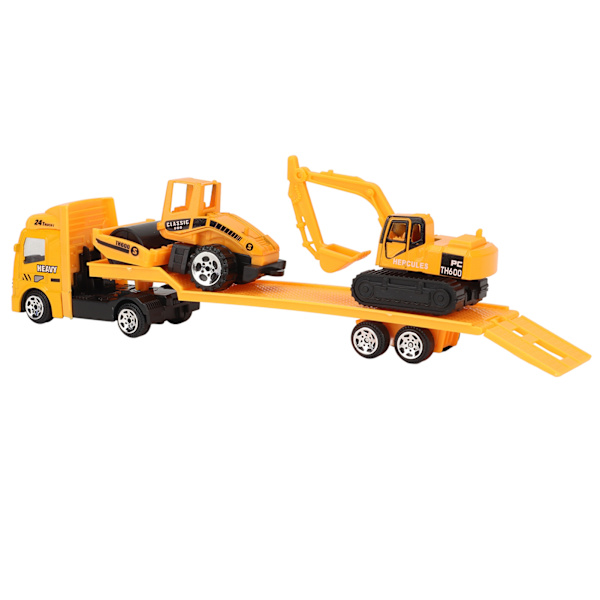 4 kpl setti 1: 64 Alloy Engineering Car Vehicle Playset Set Simulointi Rakennusperävaunu Tyyppi A