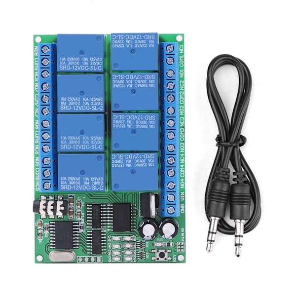 DC 12V 8CH DTMF Relé Telefon Stemme Dekoder Fjernkontroll Bryter Modul