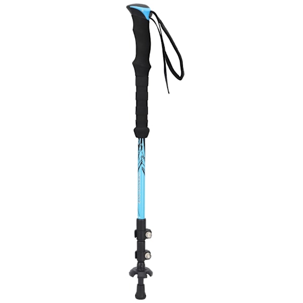 7075 Aluminium Legering Udendørs Klatring Strækbar Vandrestav Alpenstock Udendørs Lås Caneblue