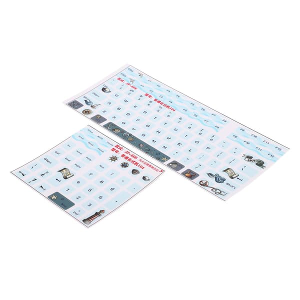 2st Keyboard Stickers Universal Durable Scratch Resistant Frosted Process Mechanical Keyboard Decals Keycaps Stickers