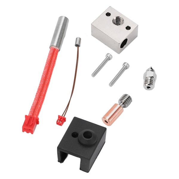 3D-skrivare Hotend Kit Bimetallvärmeblock Halsrörsvärmare Munstycke Extruder delar för Ender 3 S1 24V 40W 300℃