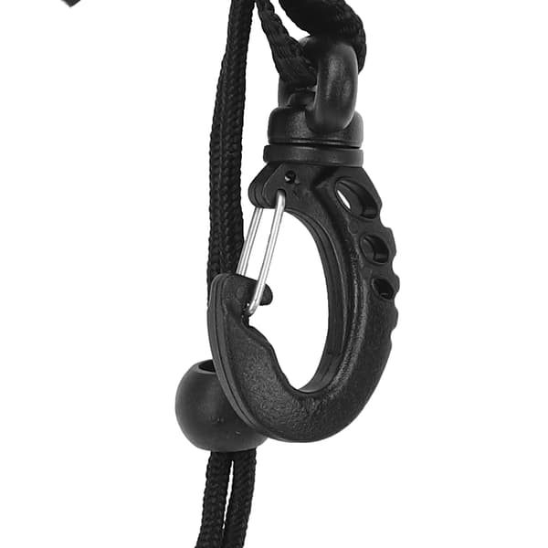 Steel Wire Camera Diving Shell Waterproof Case Secure Quick Release Connection Hanging Buckle Spring Rope Anti Lost Strap (Grey)