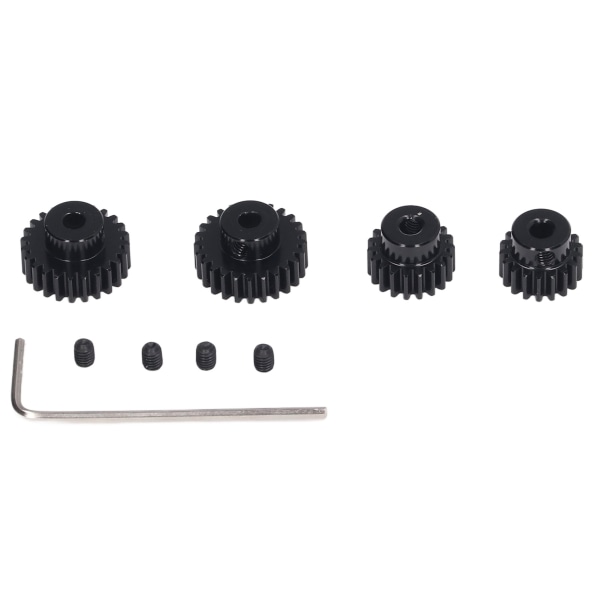 3,175 mm RC Pinion Gear Set för Tamiya TT01 TT02 TB02 TA05 RC Car Universal 18T 19T 23T 24T Stål RC Motor Gear