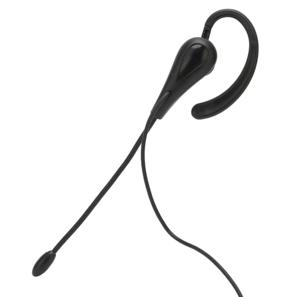 Single Sided Ear Hook Headset with Microphone for Customer Service on Laptop and Mobile Phones