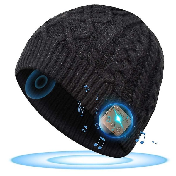 Bluetooth Beanie Hat Med Hovedtelefoner Stereo Højttalere & Mic, Musik Hat Gaver Til Mænd Kvinder