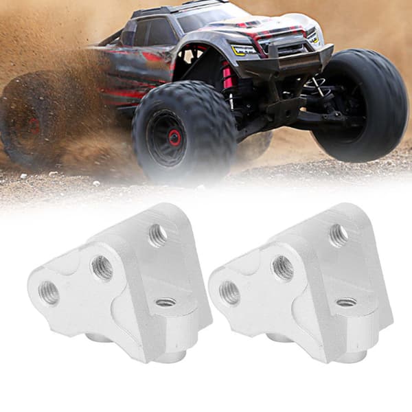 2 stk. Forreste Bageste Nedre Støddæmperforbindelse Link Mount Passer til SCX10-II AXIAL RC Bil Sølv